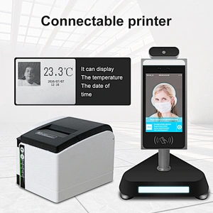 Facial recognition access control system smart device human body temperature sensor