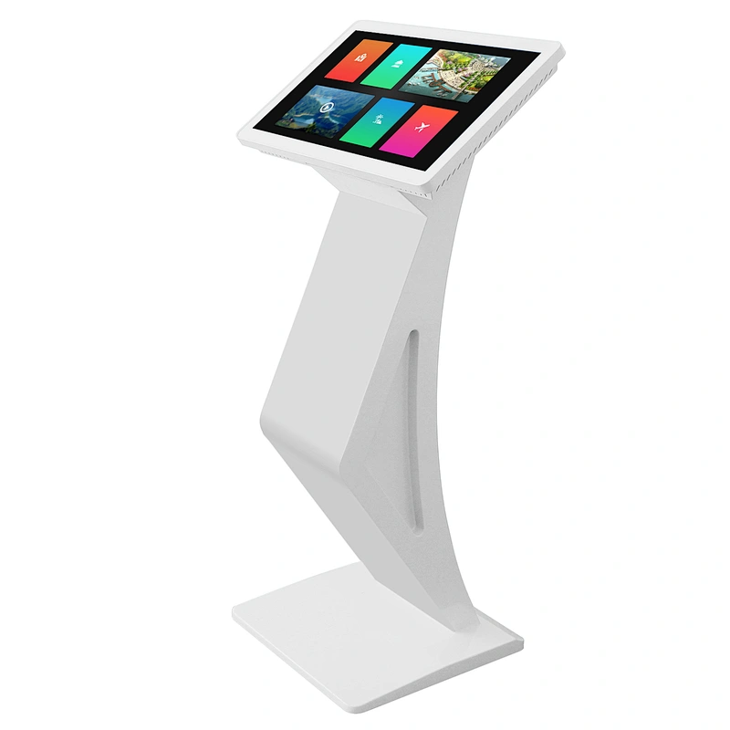 small size 19 inch self-service terminal machine floor standing touch screen information kiosk