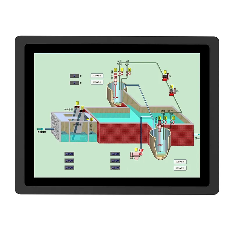 10.4 inch all in one N2830 waterproof embedded touch screen all in one industrial panel pc
