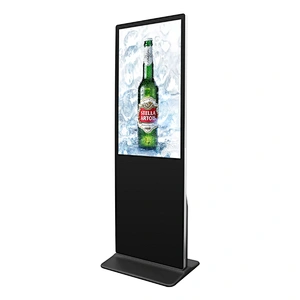 Infrared touch screen free stand lcd digital signage player advertising led display screen