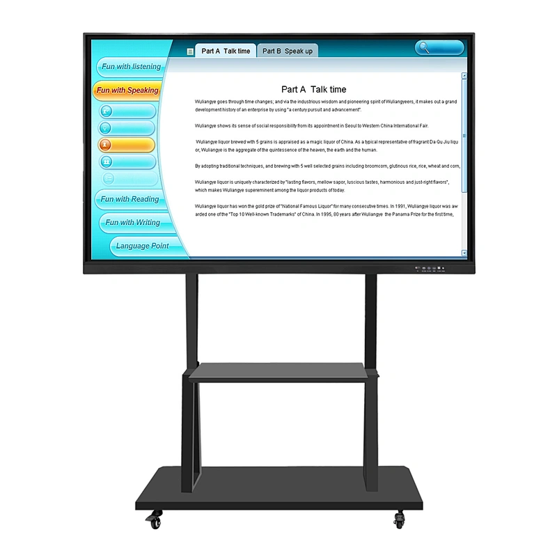 Lcd wireless smart electronic whiteboard portable interactive touch all in one pc