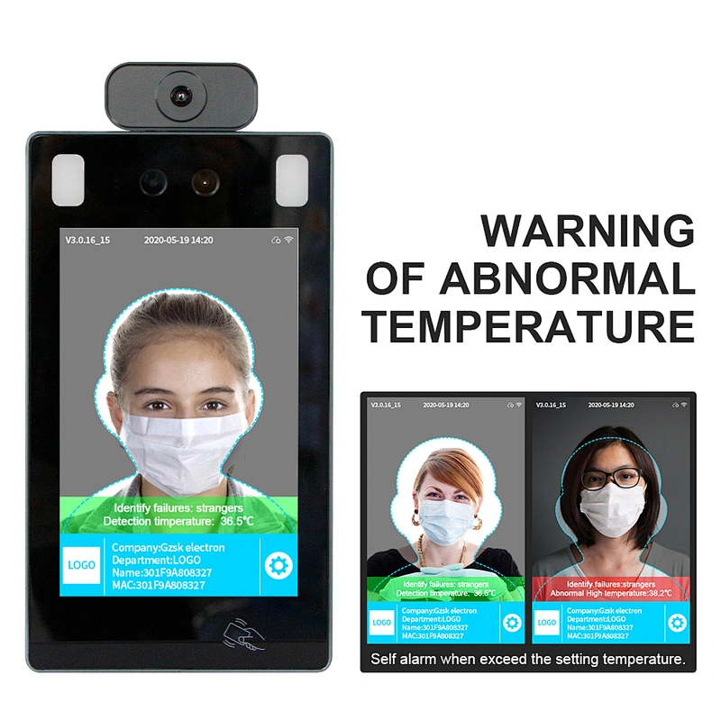 Automatic IR human body face recognition temperature measurement system