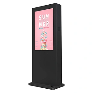 55 inch vertical outdoor lcd panel nano touch stand advertising display
