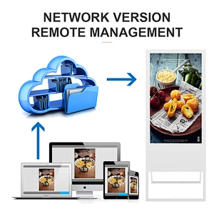 Hot selling Export 43 Inch Portable Free Standing Led Displays no touch Advertising Screen Player
