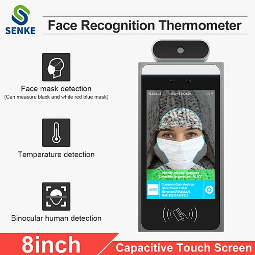 smart security devices automatic LCD touch screen temperature camera access control face recognition