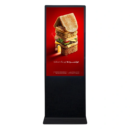Infrared touch screen free stand lcd digital signage player advertising led display screen