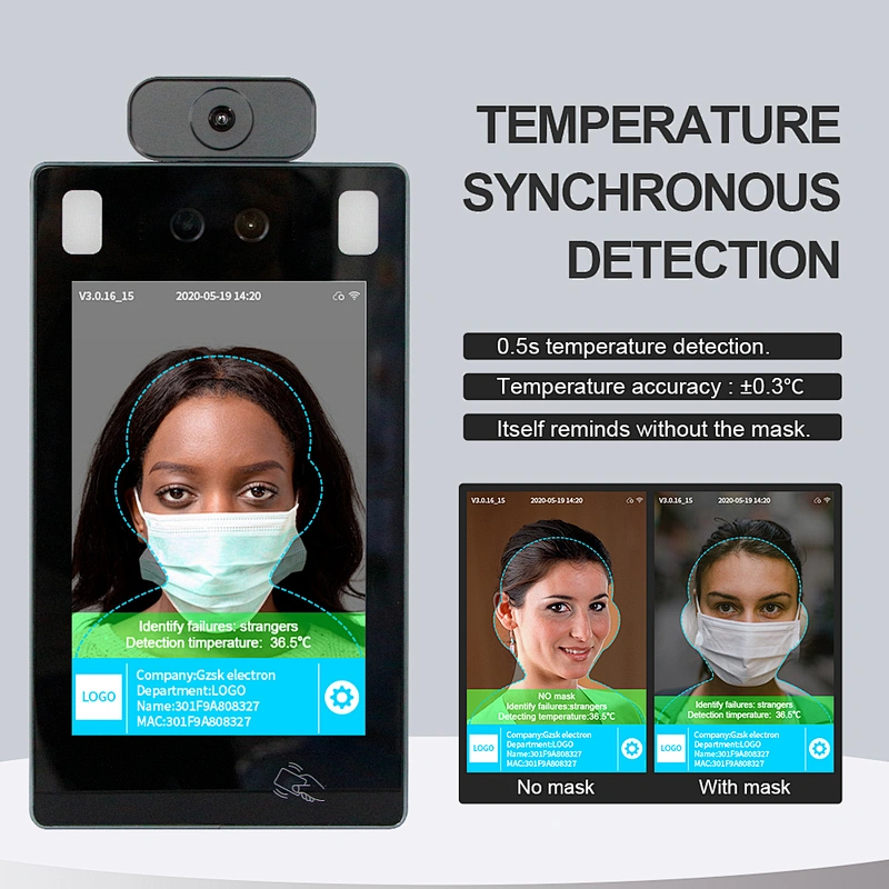 Module Ip Intelligent Measuring Machine Android Integrated Door Access Control Kiosk Face Recognition temperature camera