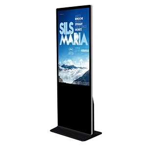 50 inch building floor standing indoor LCD full color kiosk displays digital signage