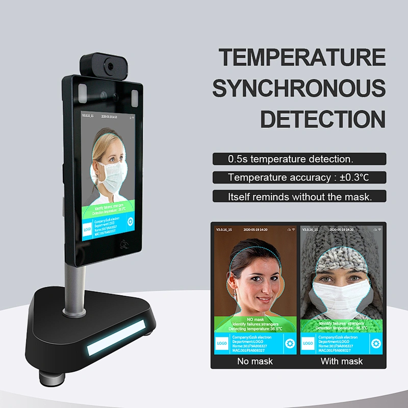 1080P Face Recognition Access Binocular Camera original Temperature detecting Solution