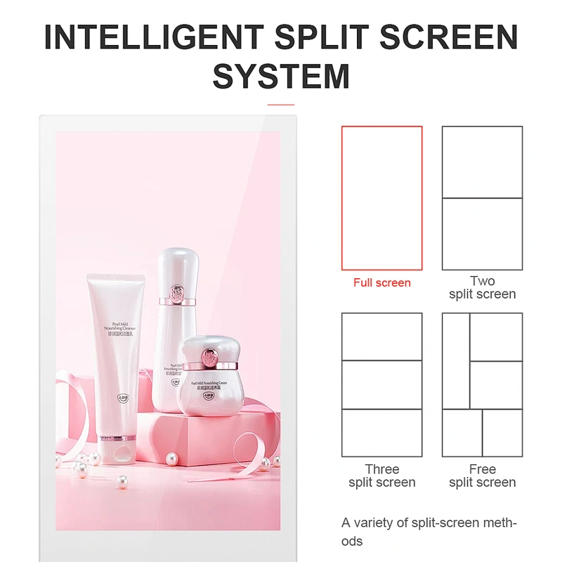 High Quality 32 Inch Ultrathin Foldable Floor Stand Lcd Digital Signage Kiosk Advertising Display