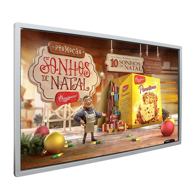 Wall mounted wifi 4G network lcd advertising display