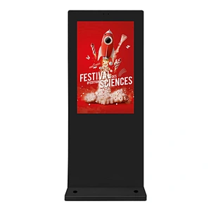 55 inch vertical outdoor lcd panel non touch stand advertising display