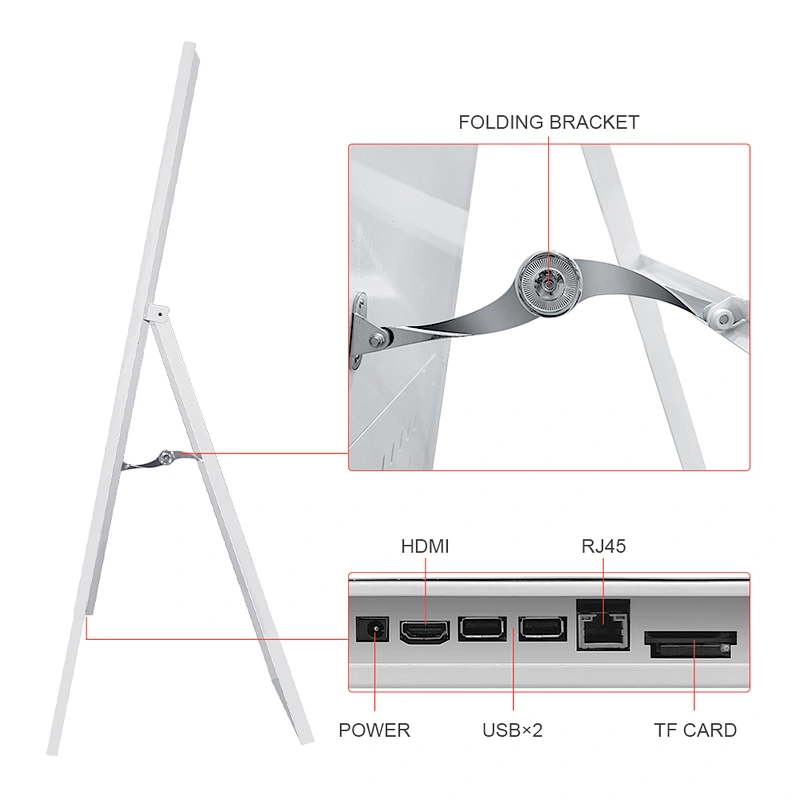 Latest 32 inch portable floor stand digital signage kiosk lcd advertising display