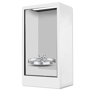 small size 22 inch white fashion smart transparent LCD screen case