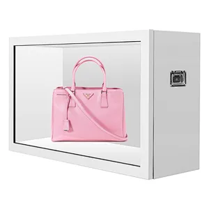 Hotselling display 3d query Transparent LCD screen display cabinet