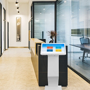 sensitive touch information printer shopping mall advertising touch screen kiosk