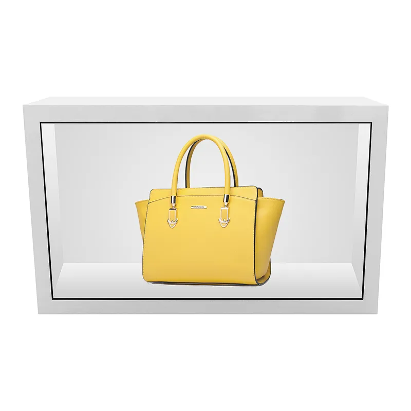 Hotselling display 3d query Transparent LCD screen display cabinet