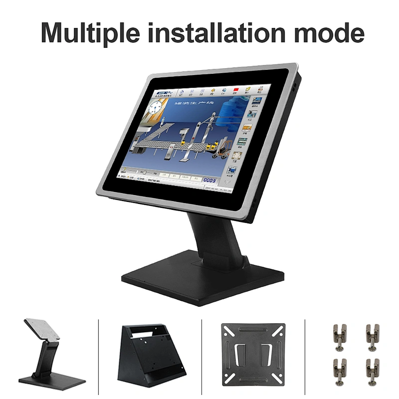Embedded waterproof PC N2830 2G 32Glcd resistance touch screen industrial panel pc