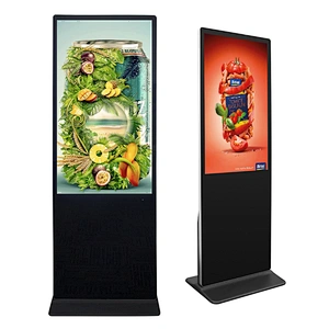 43 inch high brightness free stand lcd digital signage player advertising led display screen