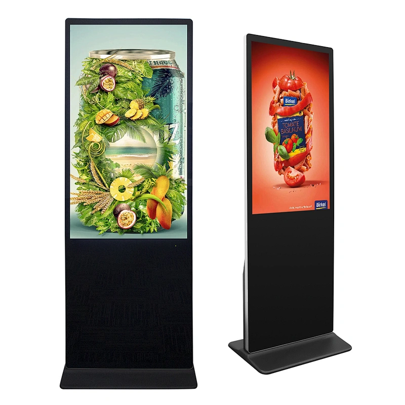 43 inch high brightness free stand lcd digital signage player advertising led display screen