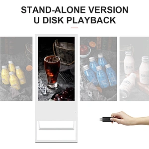 43 Inch High Resolution Light Portableled Advertising Digital Board Signage Display