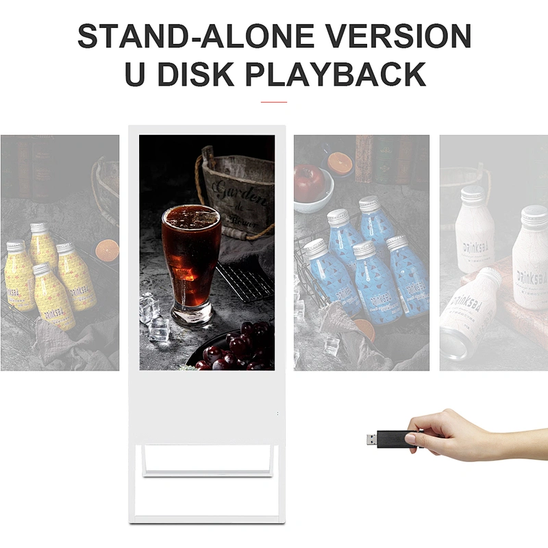 43 Inch High Resolution Light Portableled Advertising Digital Board Signage Display