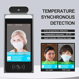 Hot selling outdoor mask alert network security body temperature camera thermal facial recognition temperature