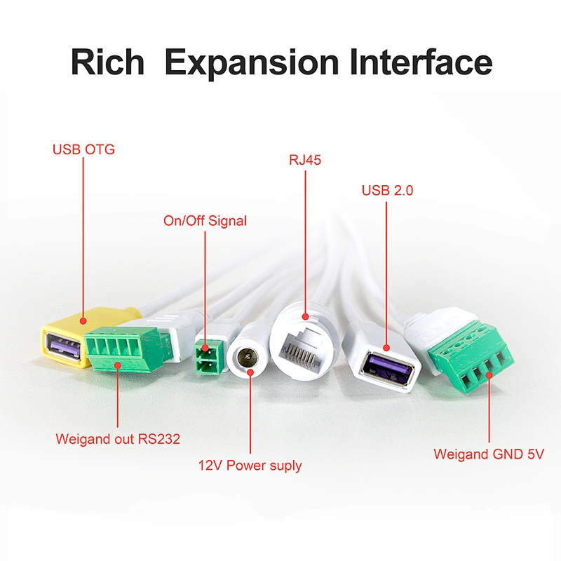 High performance Android Integrated wall hanging  access control face recognition door lock ai thermal camera