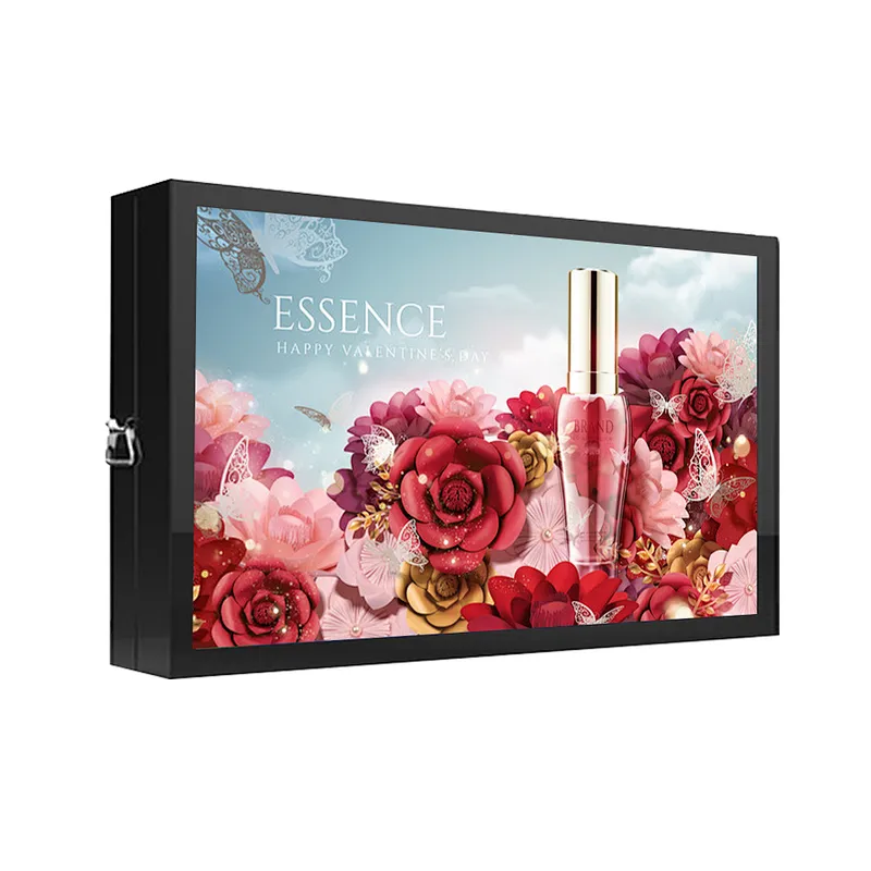 Outdoor big size 75 inch wall mounted lcd screen advertising display digital signage