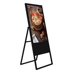 Indoor outdoor Floor Standing Digital no touch screen Advertising Portable Display