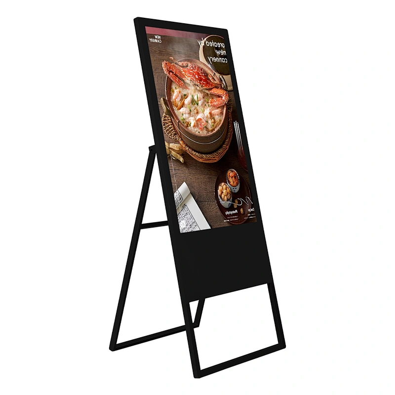 Indoor outdoor Floor Standing Digital no touch screen Advertising Portable Display
