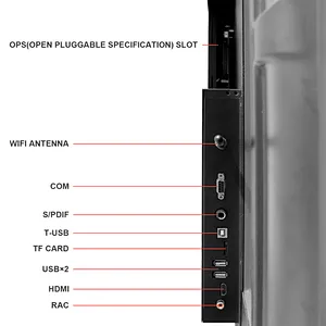 Guangzhou 55 inch all in one pc computer IR touch screen interactive whiteboard