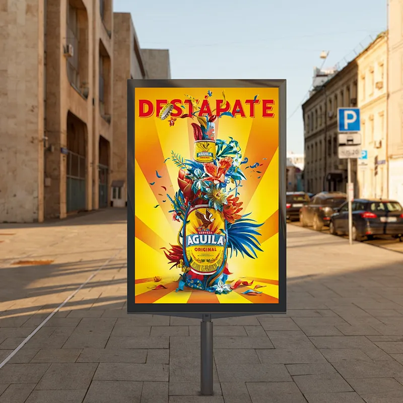 Outdoor wall mounted advertising digital display led screens no touch digital signage