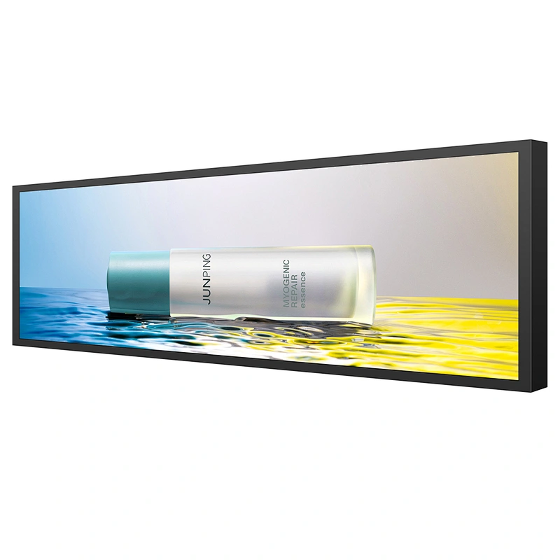 Senke Ready To Ship wall mounted Wide stretch bar lcd display Restaurant advertising display