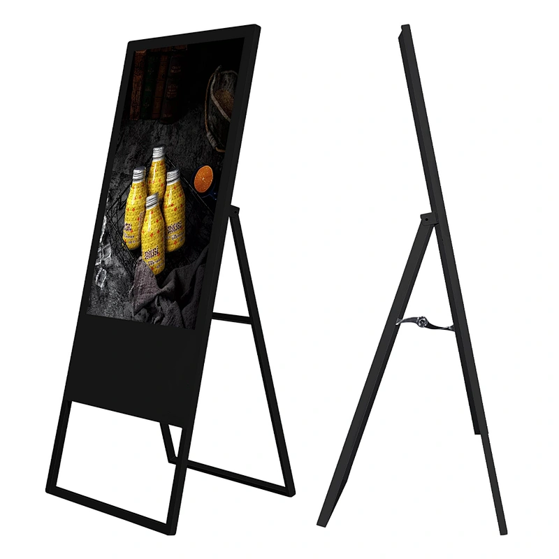 Hot selling Export 49 Inch Portable Free Standing Led Displays Street Advertising Screen Player