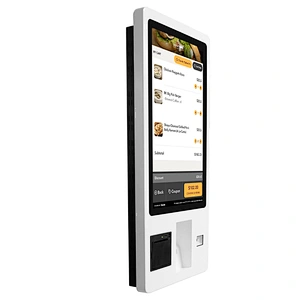 27 inch pos system scanner credit card payment self ordering machine touch interactive self service kiosk