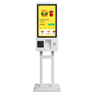 Touch screen Freestanding payment interactive self service ordering payment Kiosk