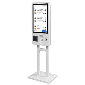 Floor standing Touch screen window android Fast food ordering self service machine restaurants bill payment kiosk