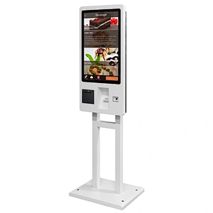 Floor standing Touch screen window android Fast food ordering self service machine restaurants bill payment kiosk