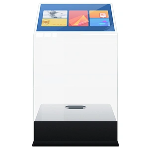 Shopping mall school Touch screen Glass info kiosk platform