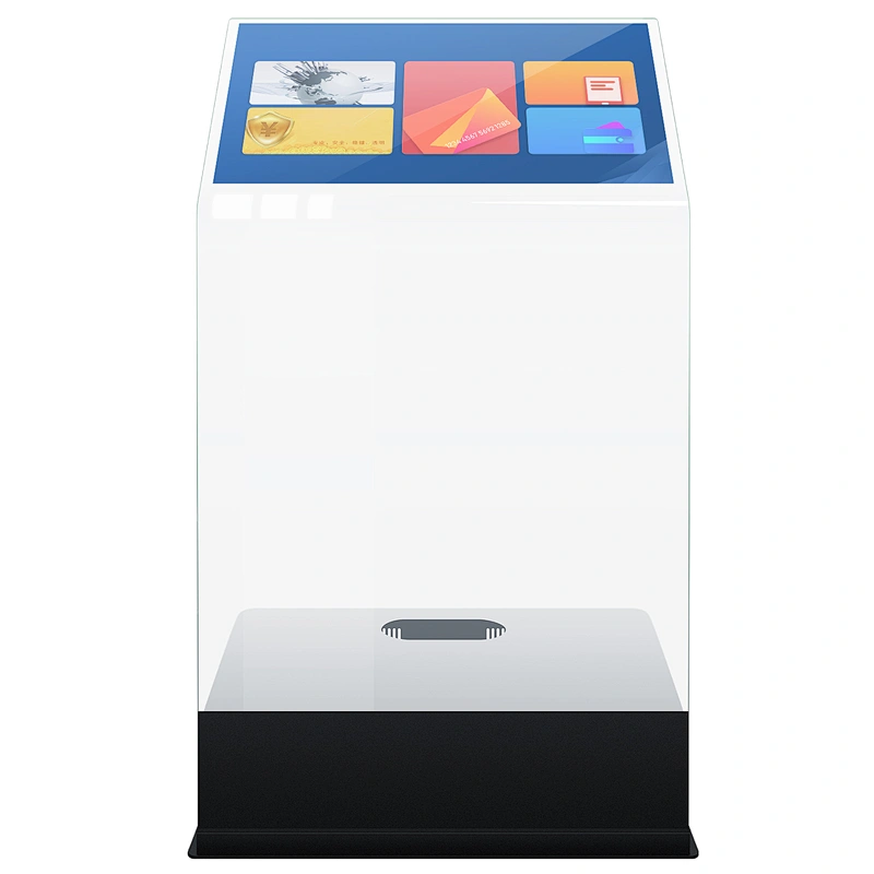 Shopping mall school Touch screen Glass info kiosk platform