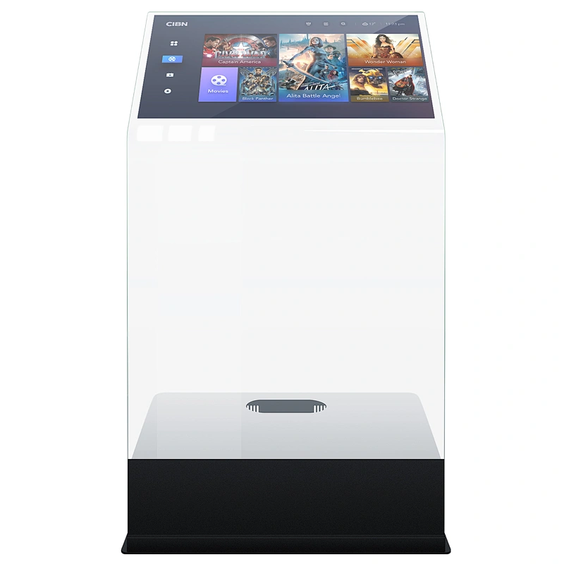 Shopping mall school Touch screen Glass info kiosk platform