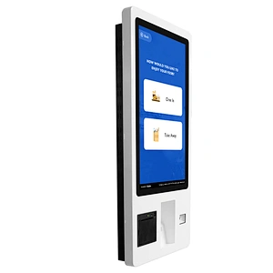 Wall mounted 32 inch touch screen ordering payment self-service terminal kiosk