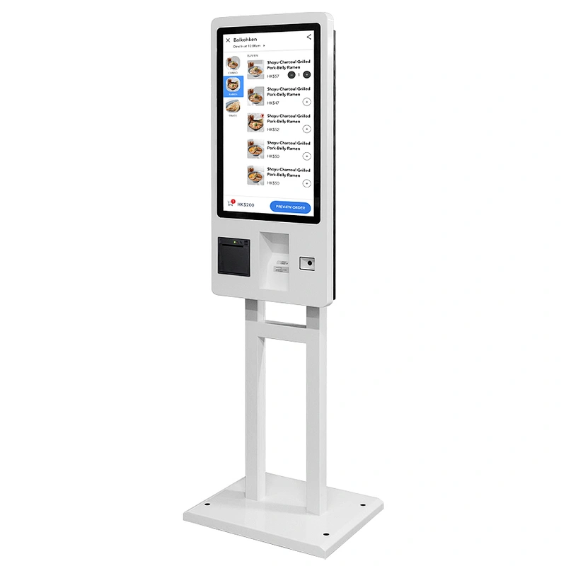 Airport restaurant fast Payment Self Service Kiosk