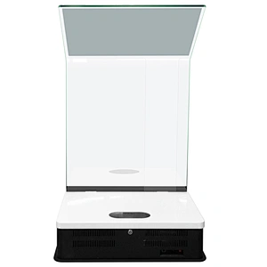 Supermarket floor standing Touch screen bank inquiry Glass info kiosk interactive kiosk