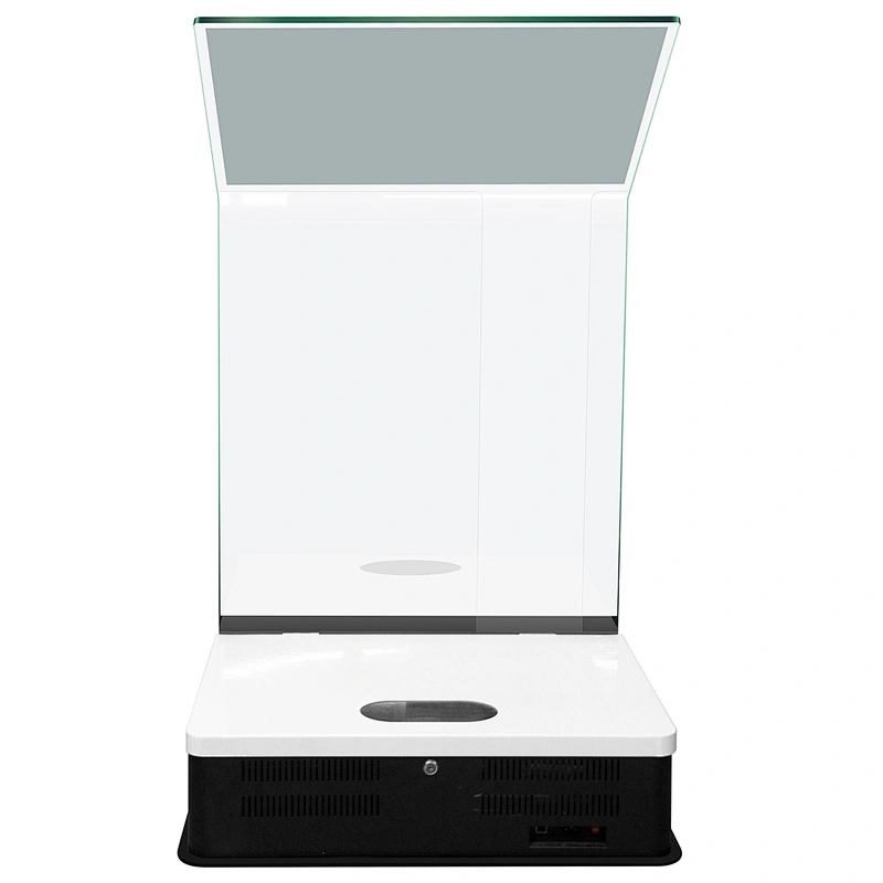 Supermarket floor standing Touch screen bank inquiry Glass info kiosk interactive kiosk