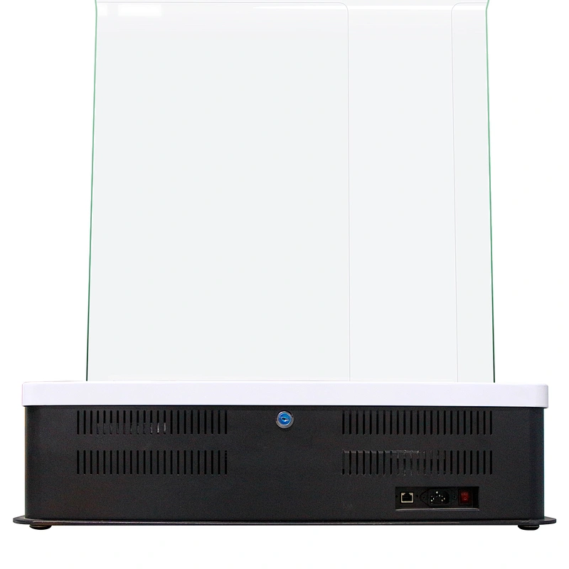 Supermarket floor standing Touch screen bank inquiry Glass info kiosk interactive kiosk