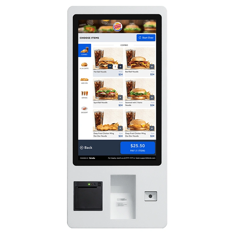 Wholesale Factory Price touch screen ordering payment self-service terminal kiosk