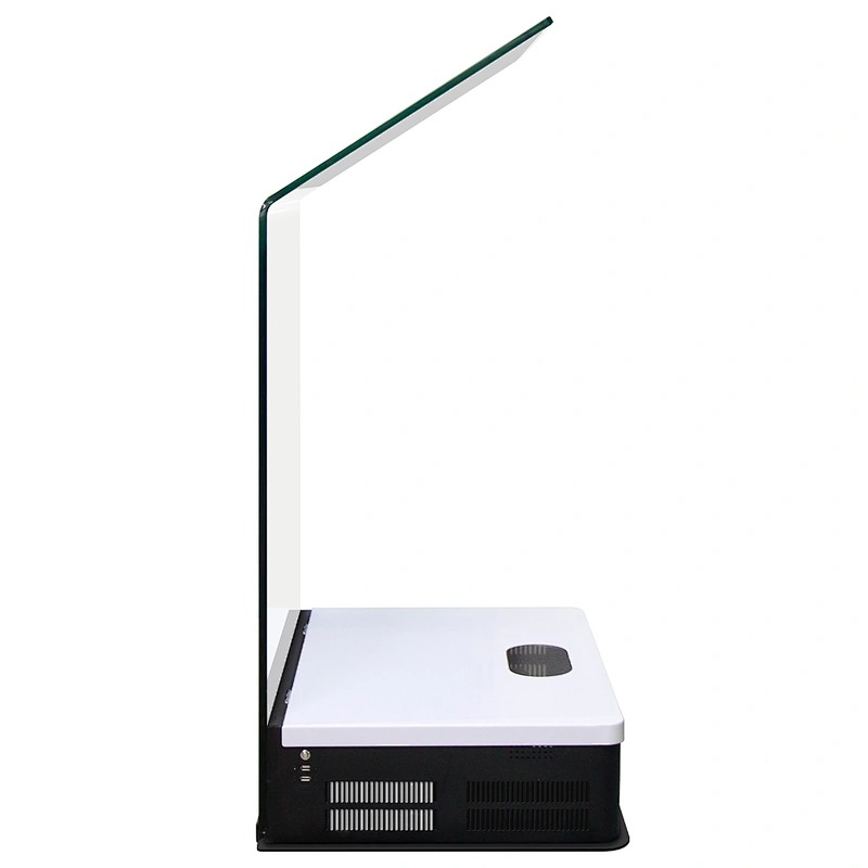 Supermarket floor standing Touch screen bank inquiry Glass info kiosk interactive kiosk