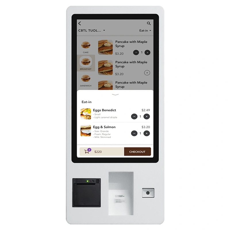 Wholesale Factory Price touch screen ordering payment self-service terminal kiosk